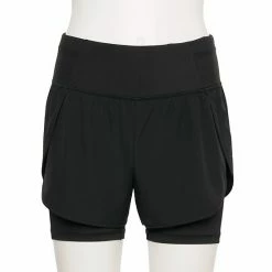 Women's Tek Gear® Layered Running Shorts Black