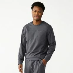 Men's Tek Gear® French-Terry Lounge Crew Sweatshirt Vinson Bay Archroma