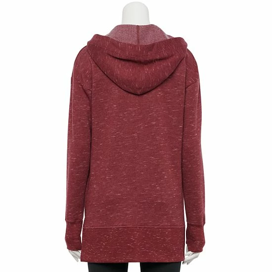 Women's Tek Gear® Ultrasoft Fleece Wrap Cardigan Chilled Wine - Image 2