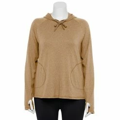 Plus Size Tek Gear® Brushed Popover Hoodie Spectacular Teal