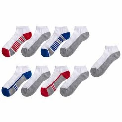 Boys Tek Gear® Cushioned 8-pack + 1 Bonus Pair Performance No Show Socks Black