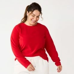 Plus Size Tek Gear® Microfleece Crewneck Top Maxwell Purple 10 Plus Size Tek Gear® Microfleece Crewneck Top Maxwell Purple -Tek Gear Shop unnamed file 3985