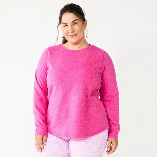 Plus Size Tek Gear® Microfleece Crewneck Top Maxwell Purple 5 Plus Size Tek Gear® Microfleece Crewneck Top Maxwell Purple - Image 5