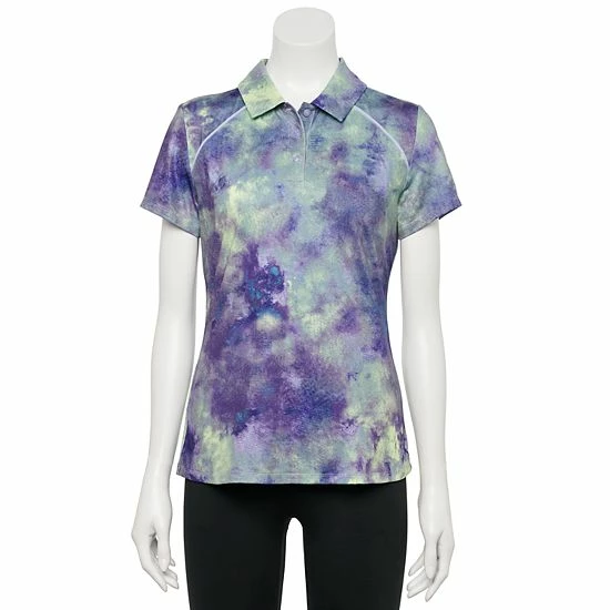 Women's Tek Gear® Button Placket Golf Polo Black - Image 5