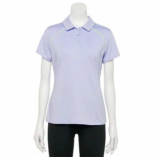Women's Tek Gear® Button Placket Golf Polo Black - Image 8