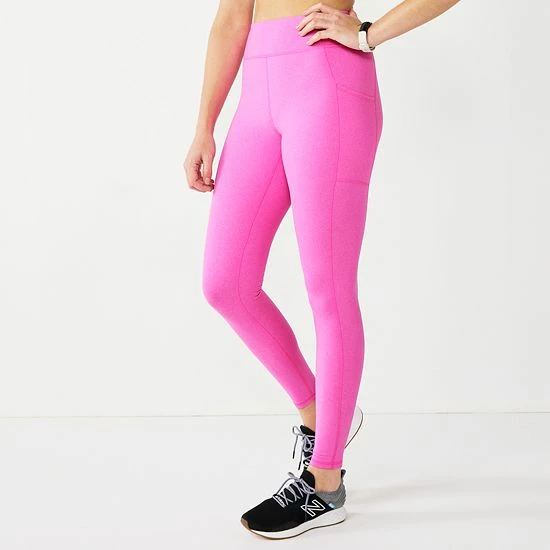 Women's Tek Gear® Brushed High-Waisted Leggings Pink Trillion - Image 4