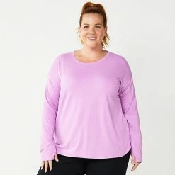 Plus Size Tek Gear® Drop-Shoulder Tee Moondance
