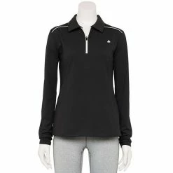 Women's Tek Gear® 1/4-Zip Golf Polo Black