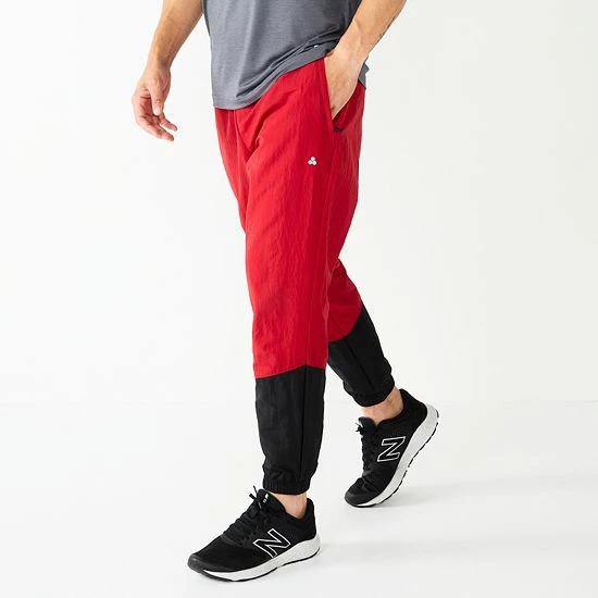 Men's Tek Gear® Warm-Up Pants Red Black White - Image 4
