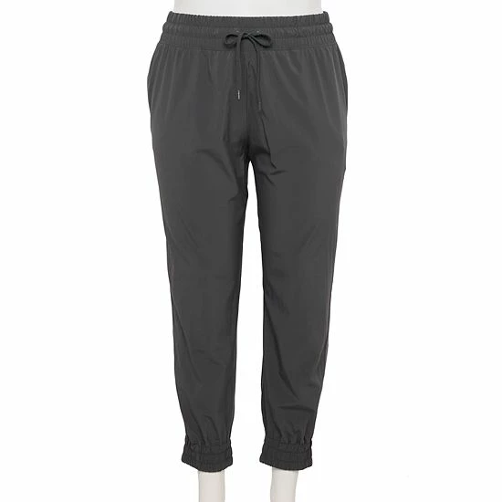 Plus Size Tek Gear® Woven Joggers Charcoal - Image 5