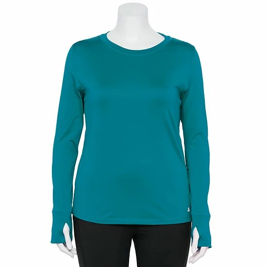 Plus Size Tek Gear® Performance Fleece Tee Black - Image 3