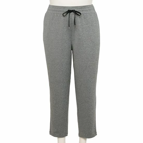 Plus Size Tek Gear® Weekend French Terry Ankle Pants Navy Romance 3 Plus Size Tek Gear® Weekend French Terry Ankle Pants Navy Romance - Image 3