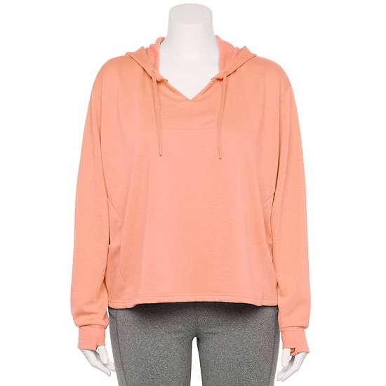 Plus Size Tek Gear® Stretch Fleece Hoodie Strawberry Cake - Image 4