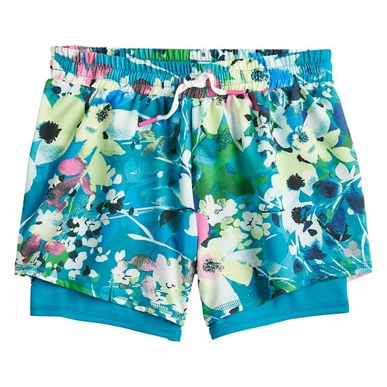 Girls 7-16 Tek Gear® Running Shorts Mineral Black - Image 4