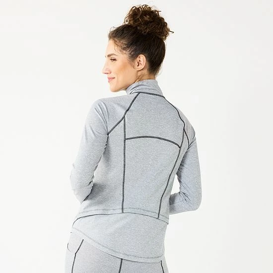 Women's Tek Gear® Performance Jacket Gray - Image 2