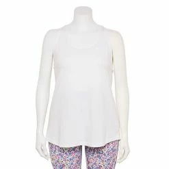 Plus Size Tek Gear® Racerback Tank Wild Flamingo