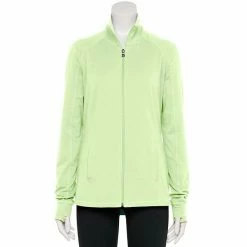 Petite Tek Gear® Essential Mockneck Jacket Melon Energy