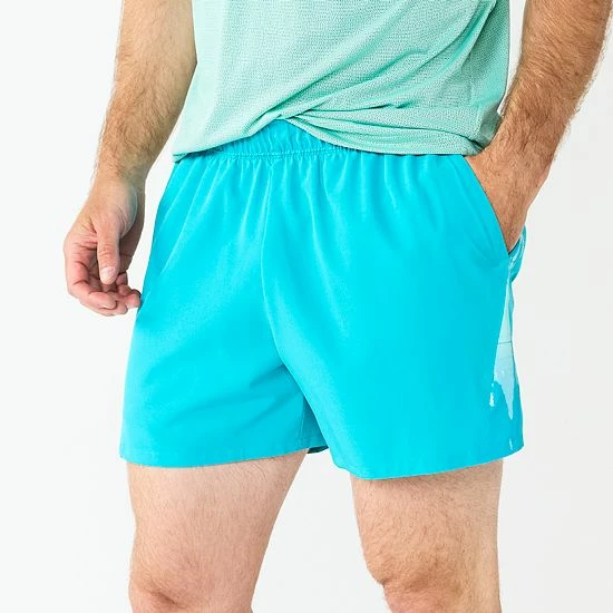 Men's Tek Gear® Stretch Running Shorts Teal Vertical Dye 1 Men's Tek Gear® Stretch Running Shorts Teal Vertical Dye