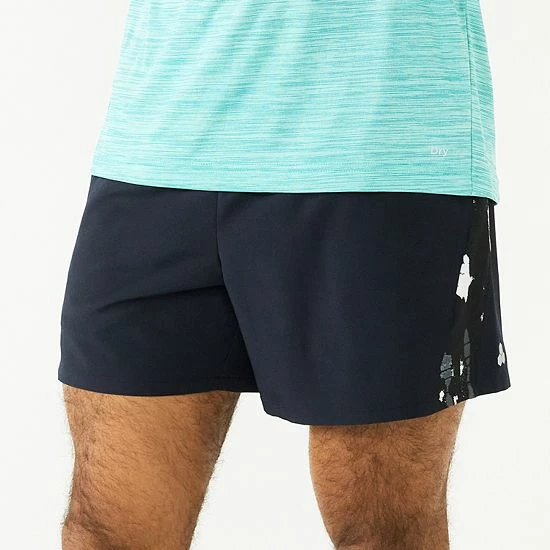 Men's Tek Gear® Stretch Running Shorts Teal Vertical Dye 5 Men's Tek Gear® Stretch Running Shorts Teal Vertical Dye - Image 5
