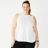 Plus Size Tek Gear® Easy High-Low Tank Finley Blue
