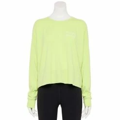 Women's Tek Gear® Easy French Terry Raw-Seam Tee Natural Scallop