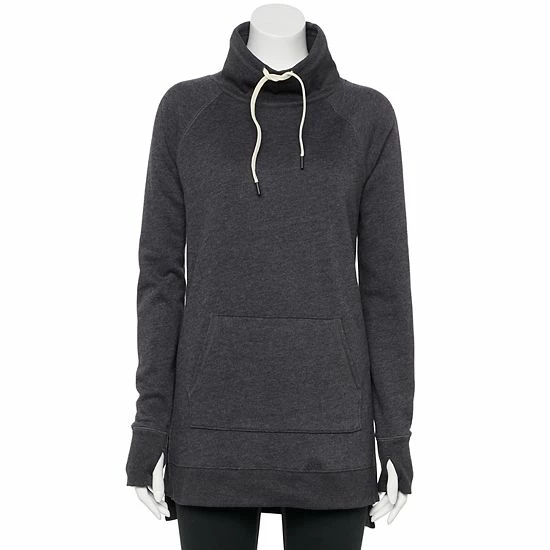 Women's Tek Gear® Ultrasoft Fleece Cowlneck Tunic Plum Valley - Image 5