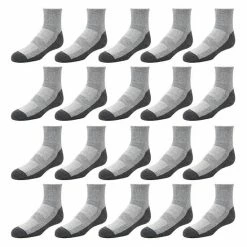 Boys Tek Gear® 20-Pack Lightweight Performance Ankle Socks Black Charcoal -Tek Gear Shop unnamed file 4745
