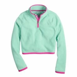 Girls 7-20 Tek Gear® Microfleece 1/4-Zip Pullover In Regular & Plus Red