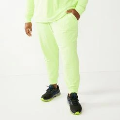 Big & Tall Tek Gear® French-Terry Joggers Awakening Green