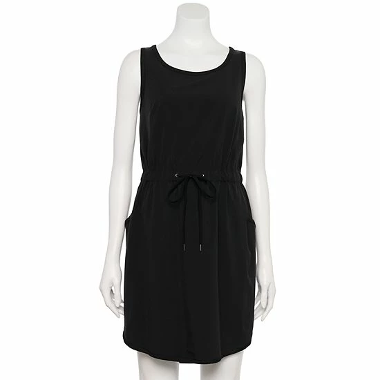 Women's Tek Gear® Cinch-Waist Woven Dress Fuchsia Cashmere - Image 7