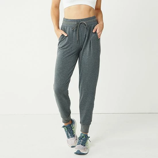 Petite Tek Gear® French Terry Joggers Charcoal - Image 3