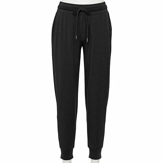 Petite Tek Gear® French Terry Joggers Charcoal - Image 5