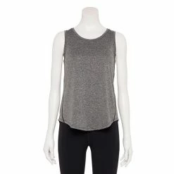 Petite Tek Gear® Core Crewneck Tank Black Shapes