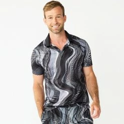 Men's Tek Gear® Printed Polo Ruby Waves