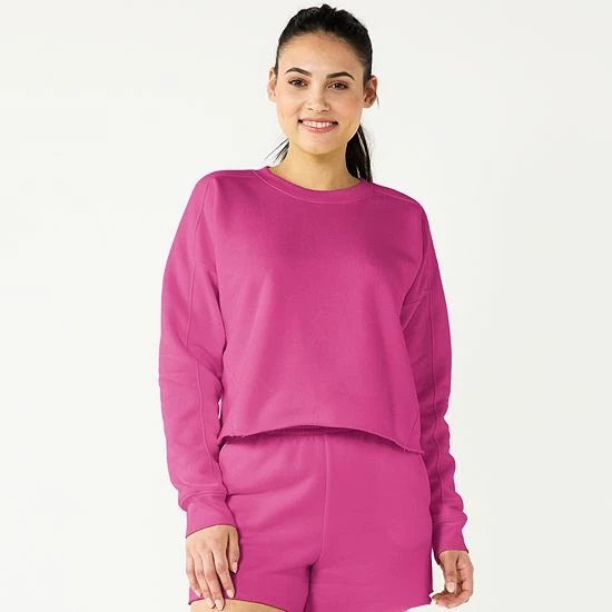 Women's Tek Gear® Ultrasoft Raw-Hem Shorts Blue Crayon - Image 11