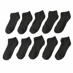 Boys Tek Gear® 10-pk. Lightweight Low-Cut Performance Socks Black Tie