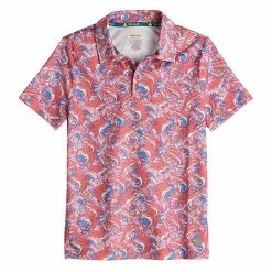 Boys 8-20 Tek Gear® Printed Polo In Regular & Husky Marlin Tropical Mint