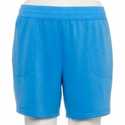 Plus Size Tek Gear® Stretch Fleece Shorts Beyond Blue