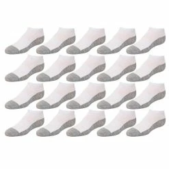 Boys Tek Gear® Lightweight Performance 20-Pack Low-Cut Socks White Gray -Tek Gear Shop unnamed file 5081