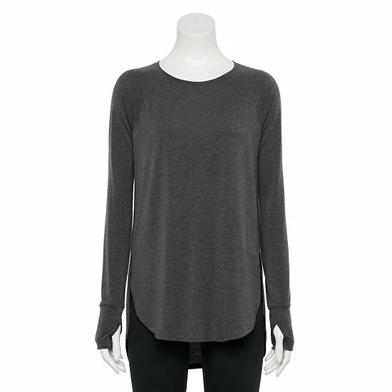 Petite Tek Gear® High Slit Tunic Mineral Black - Image 2