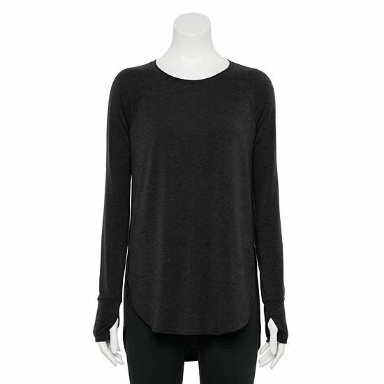 Petite Tek Gear® High Slit Tunic Mineral Black - Image 8
