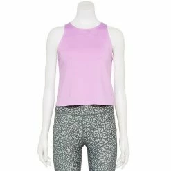 Women's Tek Gear® Crop Running Tank Cranberry Kiss