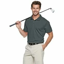 Men's Tek Gear® Classic-Fit Golf Polo Black