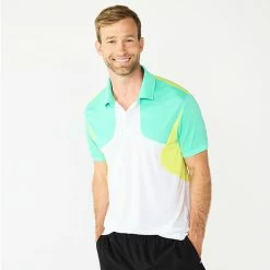 Men's Tek Gear® Colorblock Polo Aqua Stone