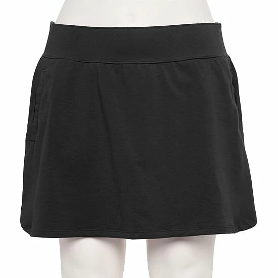Plus Size Tek Gear® Essential Skort White Black - Image 4