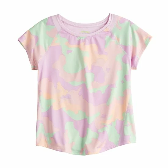 Girls 7-16 Tek Gear® Adaptive Short Sleeve Performance Tee Lilac Cheetah 7 Girls 7-16 Tek Gear® Adaptive Short Sleeve Performance Tee Lilac Cheetah - Image 7