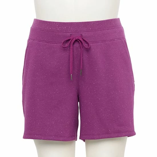 Plus Size Tek Gear® Ultrasoft 6-in. Fleece Shorts Metro Heather - Image 3