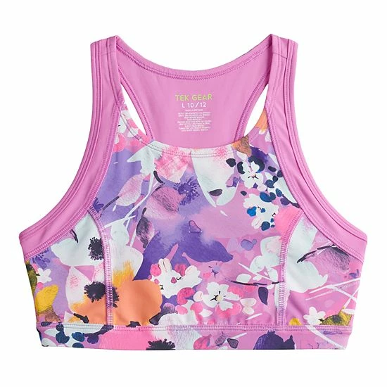 Girls 7-16 Tek Gear® Sun Gear UPF 50 Active Bikini Top In Regular & Plus Purple Wildflowers 1 Girls 7-16 Tek Gear® Sun Gear UPF 50 Active Bikini Top In Regular & Plus Purple Wildflowers