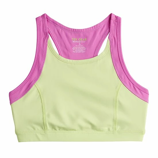 Girls 7-16 Tek Gear® Sun Gear UPF 50 Active Bikini Top In Regular & Plus Purple Wildflowers 4 Girls 7-16 Tek Gear® Sun Gear UPF 50 Active Bikini Top In Regular & Plus Purple Wildflowers - Image 4