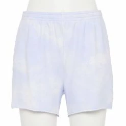 Women's Tek Gear® French Terry Raw-Hem Shorts Natural Scallop